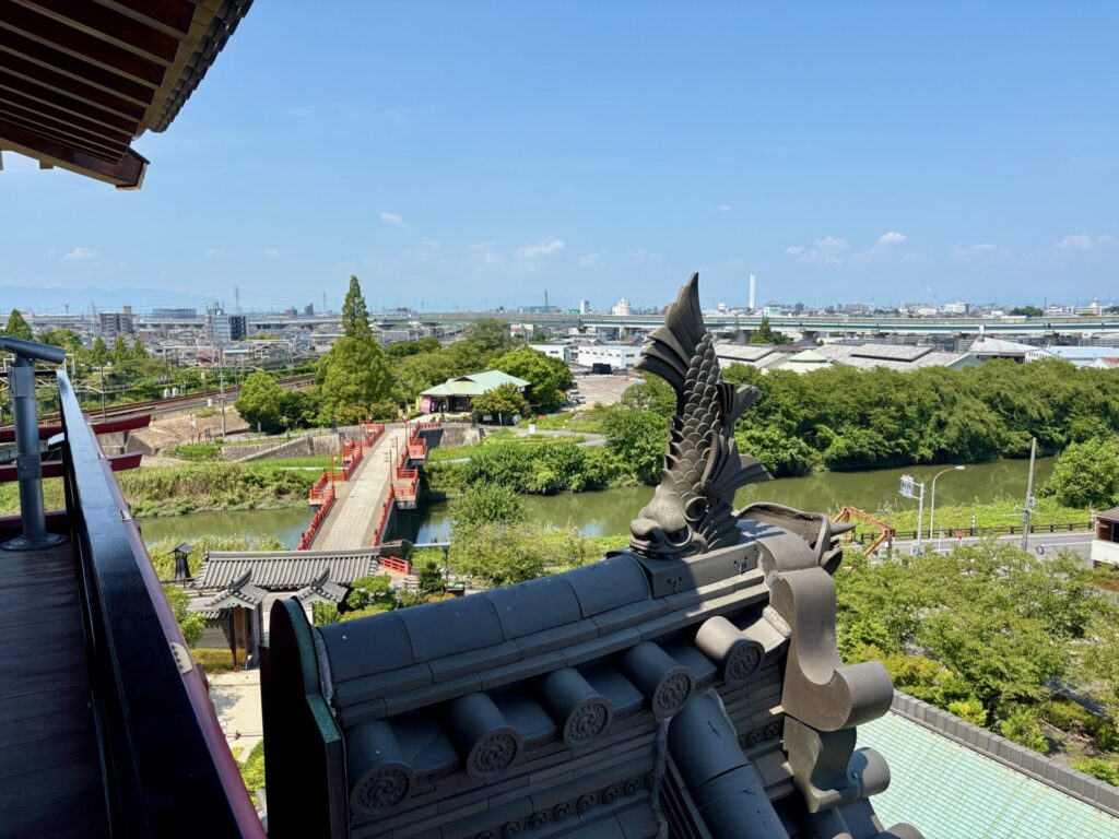 喜安城天守閣からの眺め